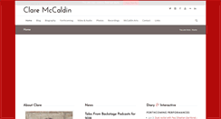 Desktop Screenshot of claremccaldin.com